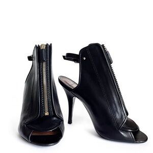 Givenchy peep toe ankle boots